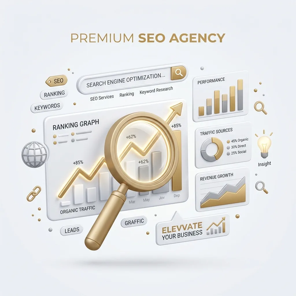 SEO Posicionamiento Ilustración